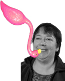 Marsha Rummel, 6th District Alderwoman who sponsored the Resolution to make the Flabongo the official bird of Madison